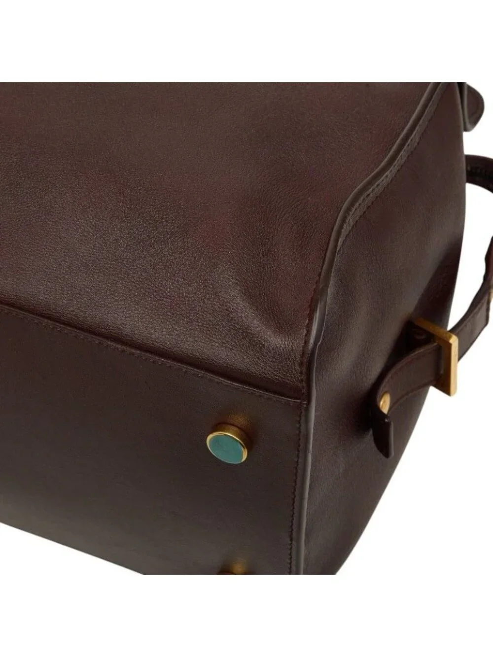 ★SOLD★ Saint Laurent Cabas Handbag Brown Leather - Picture 4 of 10
